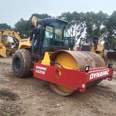 Использованный 9TON Япония EPA двигатель CA251 Гидравлический дорожный ролик Dynapac CA251 оригинальная краска