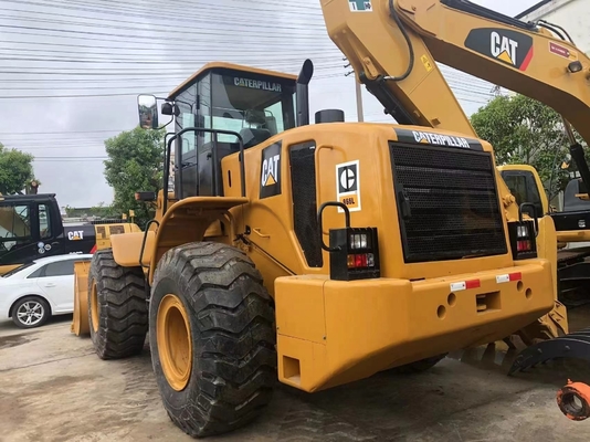 В хорошем состоянии CAT 966L подержанный колесный погрузчик с японским двигателем и гидравлическим насосом Liyuan