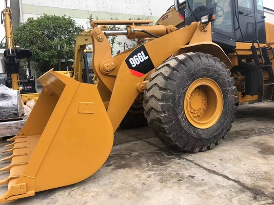 В хорошем состоянии CAT 966L подержанный колесный погрузчик с японским двигателем и гидравлическим насосом Liyuan