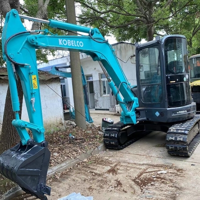 Оригинальный японский экскаватор Kobelco SK55 в хорошем состоянии для ферм в Шанхае