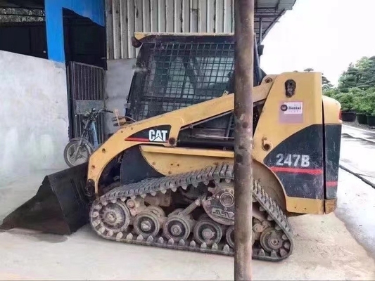 Япония Подержанный погрузчик CAT 247b Мини домашний погрузчик Легко управлять Подержанная гусеница 247b