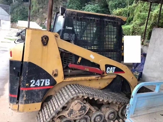Япония Подержанный погрузчик CAT 247b Мини домашний погрузчик Легко управлять Подержанная гусеница 247b