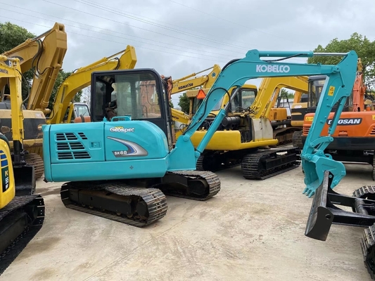 Использованный мини экскаватор Kobelco SK60 с гидравлическим насосом Liyuan низкий рабочий час 0-2000