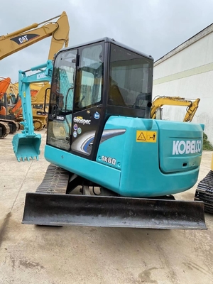 Использованный мини экскаватор Kobelco SK60 с гидравлическим насосом Liyuan низкий рабочий час 0-2000