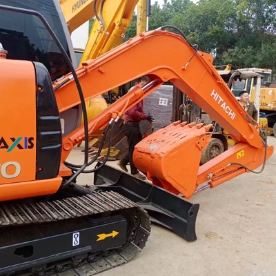 Hitachi ZX70 Использованный экскаватор из Японии с двигателем HINO и гидравлическим цилиндром Liyuan