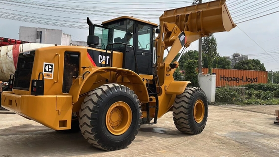 Оригинальный цвет Использованный CAT Caterpillar 966L Передний погрузчик Земляные машины