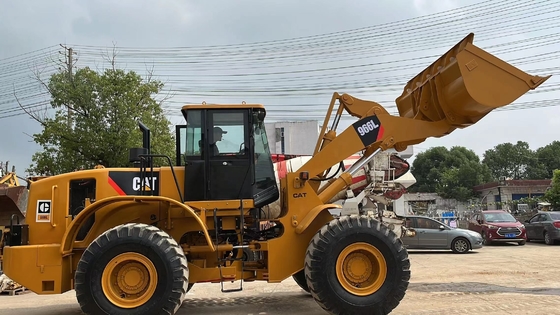 Оригинальный цвет Использованный CAT Caterpillar 966L Передний погрузчик Земляные машины