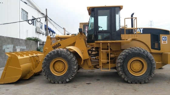11000 12000 кг масса машины Использованный колесный погрузчик CAT 966G с гидравлическим насосом Nabtesco