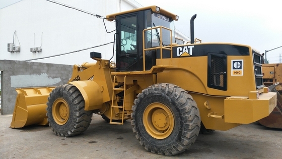 11000 12000 кг масса машины Использованный колесный погрузчик CAT 966G с гидравлическим насосом Nabtesco