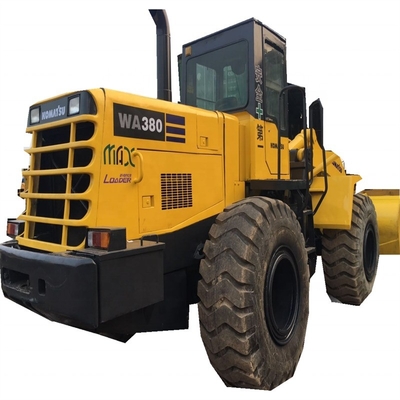 5TON Подержанный колесный погрузчик Komatsu WA380 с хорошим состоянием и гидравлическим насосом