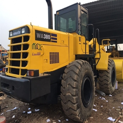 5TON Подержанный колесный погрузчик Komatsu WA380 с хорошим состоянием и гидравлическим насосом