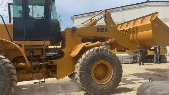 Двигающийся тип колеса Япония Использованный Caterpillar 966H колесный погрузчик и Денисон гидравлический насос
