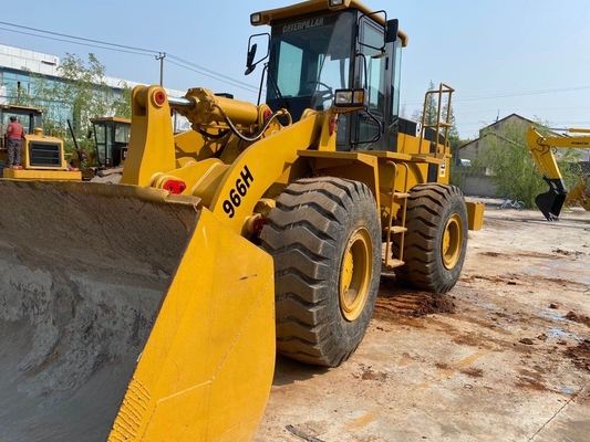 CAT 966H Подержанный колесный погрузчик с хорошим состоянием и гидравлическим клапаном Liyuan из Японии