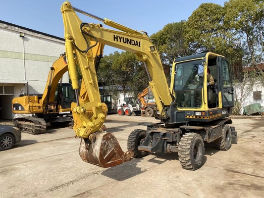 6TON рабочая масса использованный Digger Hyundai 60W-9 Crawler Machine гладкий и рабочий