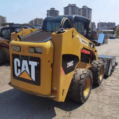 YUNNEI двигатель оригинальная краска использованная Caterpillar 246C колесный погрузчик в отличном состоянии