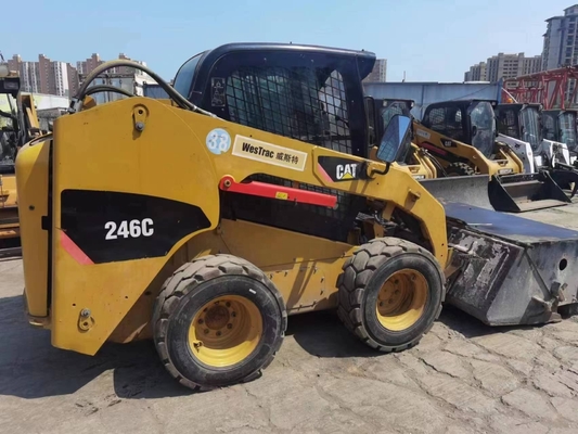 YUNNEI двигатель оригинальная краска использованная Caterpillar 246C колесный погрузчик в отличном состоянии