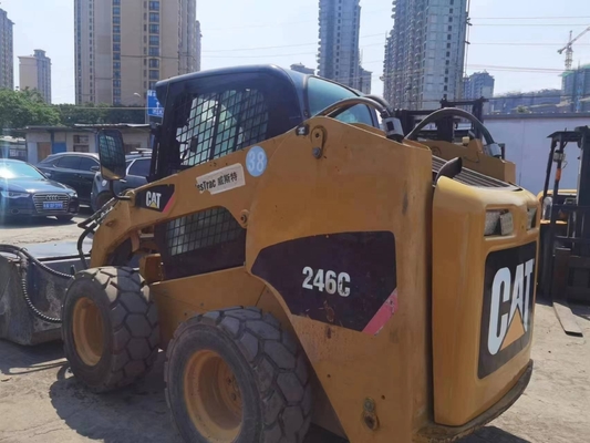 YUNNEI двигатель оригинальная краска использованная Caterpillar 246C колесный погрузчик в отличном состоянии