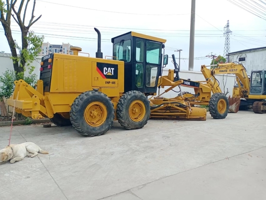 Японская подержанная машина CAT 140H Подержанный разборщик с гидравлическим колесом мощностью 127 кВт