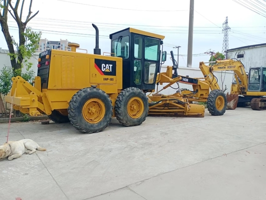 Японская подержанная машина CAT 140H Подержанный разборщик с гидравлическим колесом мощностью 127 кВт