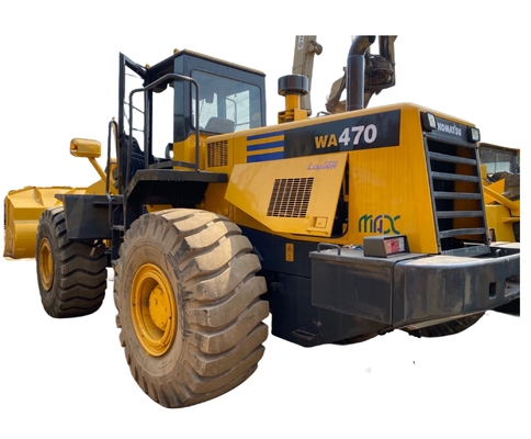 Передний погрузчик Komatsu WA470 Колесный погрузчик для строительных работ используется 7ТОН номинальной нагрузки