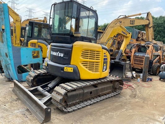 Использованный оригинальный японский мини экскаватор 5T Komatsu PC55 EPA двигатель в хорошем состоянии Шанхай
