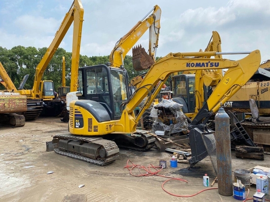 Использованный оригинальный японский мини экскаватор 5T Komatsu PC55 EPA двигатель в хорошем состоянии Шанхай