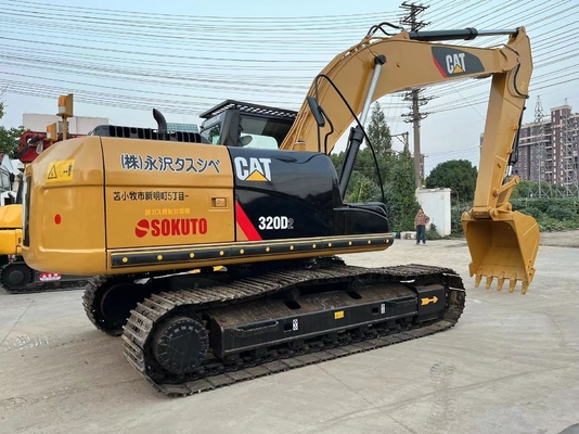 Использованный экскаватор Caterpillar 320D2 20тонный экскаватор с гидравлическим клапаном Liyuan из Японии