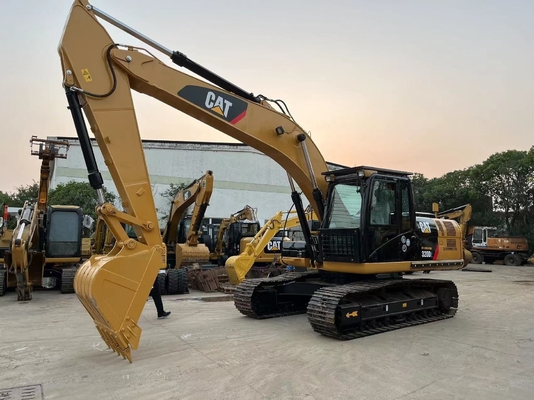 Использованный экскаватор Caterpillar 320D2 20тонный экскаватор с гидравлическим клапаном Liyuan из Японии