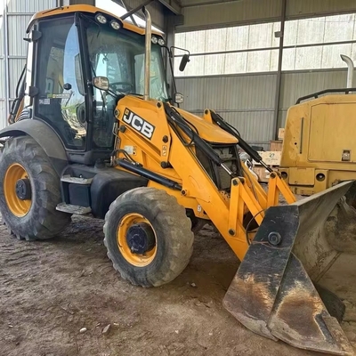 Низкие рабочие часы JCB 3CX Backhoe Loader с оригинальным двигателем Великобритании в колесно-двигающем типе