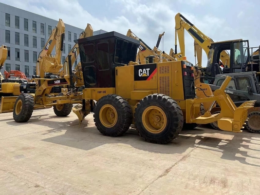 Желтый CAT 140H Грейдер с возбуждающей силой 30KN оригинальная японская строительная машина