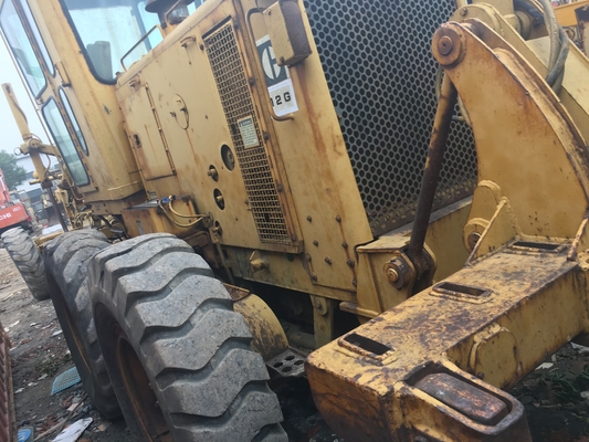 В хорошем состоянии Двойной барабанный ролик CAT 12G Использованная земля плоская машина для разбора из Японии