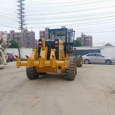 Подержанный CAT140K Motor Grader Оригинальный цвет Использованная инженерная строительная техника