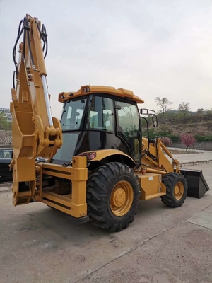 Хороший японский оригинал 428 Подержанный колесный погрузчик CAT 428F с массой машины 15000 кг