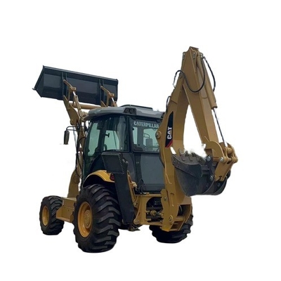 Использованный оригинальный красочный дизельный погрузчик Caterpillar 420F с гидравлическим клапаном Nabtesco 2017 года