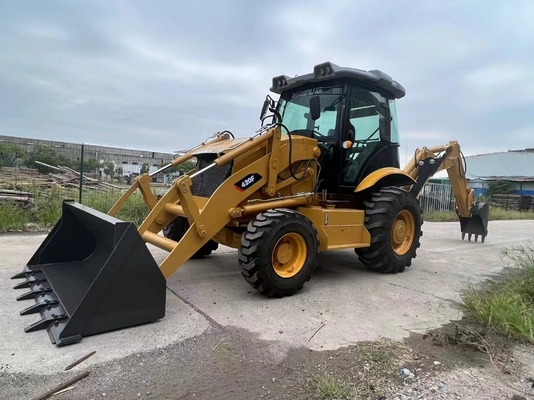 Использованный оригинальный красочный дизельный погрузчик Caterpillar 420F с гидравлическим клапаном Nabtesco 2017 года
