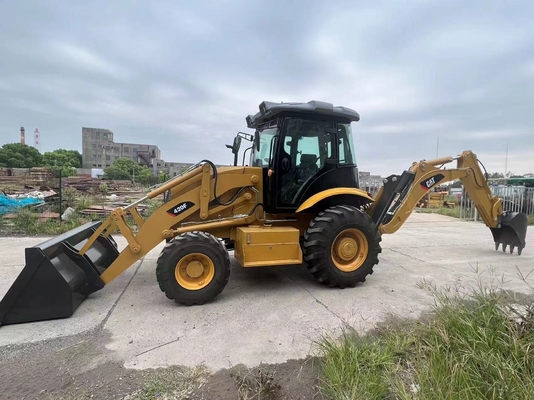 Использованный оригинальный красочный дизельный погрузчик Caterpillar 420F с гидравлическим клапаном Nabtesco 2017 года