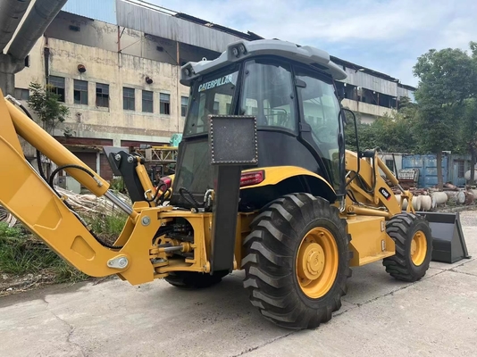 Использованный оригинальный красочный дизельный погрузчик Caterpillar 420F с гидравлическим клапаном Nabtesco 2017 года