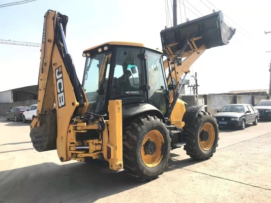 Jcb 4CX Использованный буровой погрузчик 20тон Япония Оригинальный погрузчик краски Движущийся тип колесного погрузчика