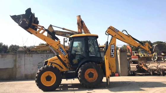 Jcb 4CX Использованный буровой погрузчик 20тон Япония Оригинальный погрузчик краски Движущийся тип колесного погрузчика