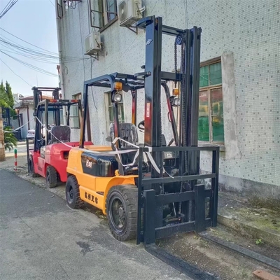 Оригинальный двигатель Hangcha H35 3,5 тонны с кирпичной клипом Использованный вилочный погрузчик 3000 кг