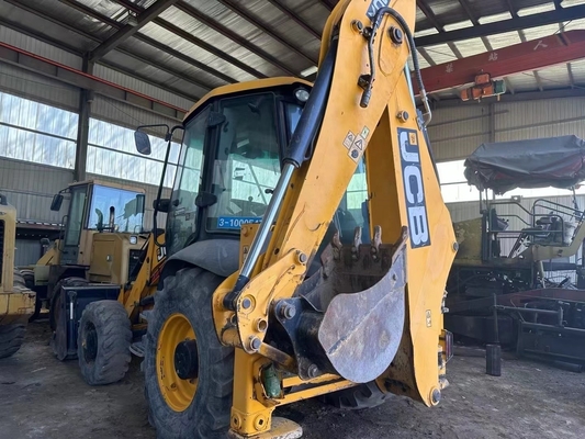 Японская оригинальная краска JCB 3CX буровая установка с двигателем CAT в отличном состоянии