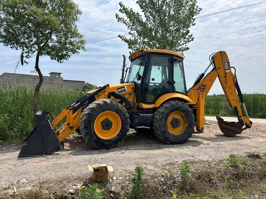 JCB4CX Использованный гидравлический буровой погрузчик с двигателем EPA в Великобритании и США