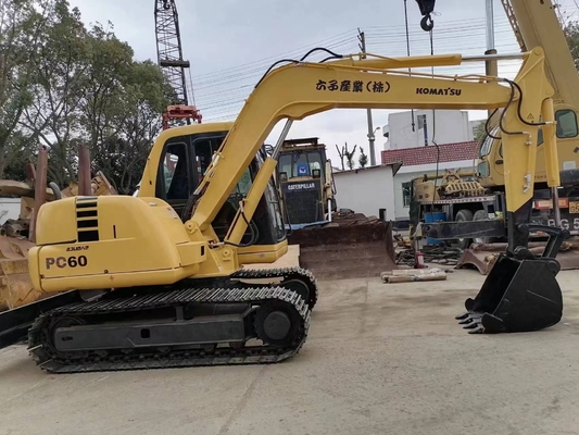Фермы Использованный Komatsu Digger Япония Оригинальная краска Komatsu pc60 с вместимостью 0.1m3