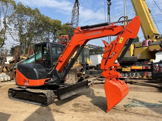 6.5тонный мини-кашильщик Hitachi ZX65U Гидравлический буксир использованный ZX65U Deft дизайн Япония