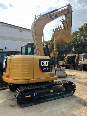 Оригинальный японский CAT MINI Crawler Digger 307E2 Ton Excavator 7TON Рабочая масса 27kW