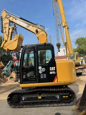 Оригинальный японский CAT MINI Crawler Digger 307E2 Ton Excavator 7TON Рабочая масса 27kW