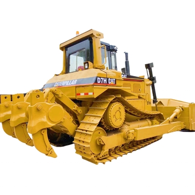 Оригинальный двигатель 20-тонный использованный бульдозер Caterpillar D7H с оригинальной краской и ползучей