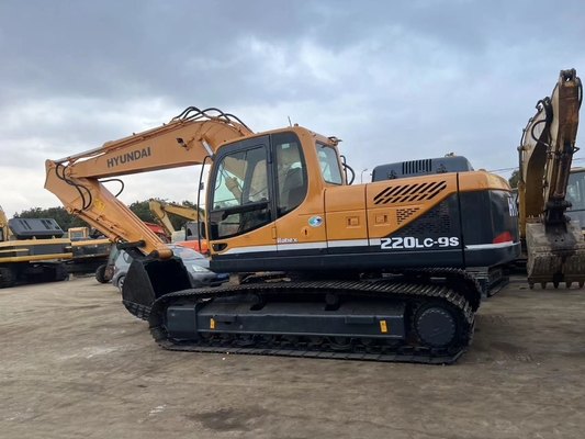 Подержанный экскаватор Hyundai 220lc-9s EPA двигатель Шанхай 22T Crawler Digger по доступной цене
