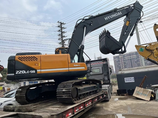 Использованная 22 тонны Корея Robex220lc-9s EPA двигатель Hyundai 220 экскаватор с оригинальной краской