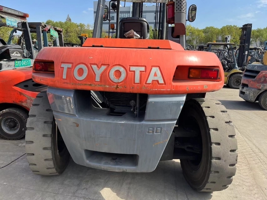 Хорошая производительность Япония Оригинальный Toyota FD80 8тонный дизельный погрузчик для склада